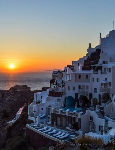 view of santorini at greece