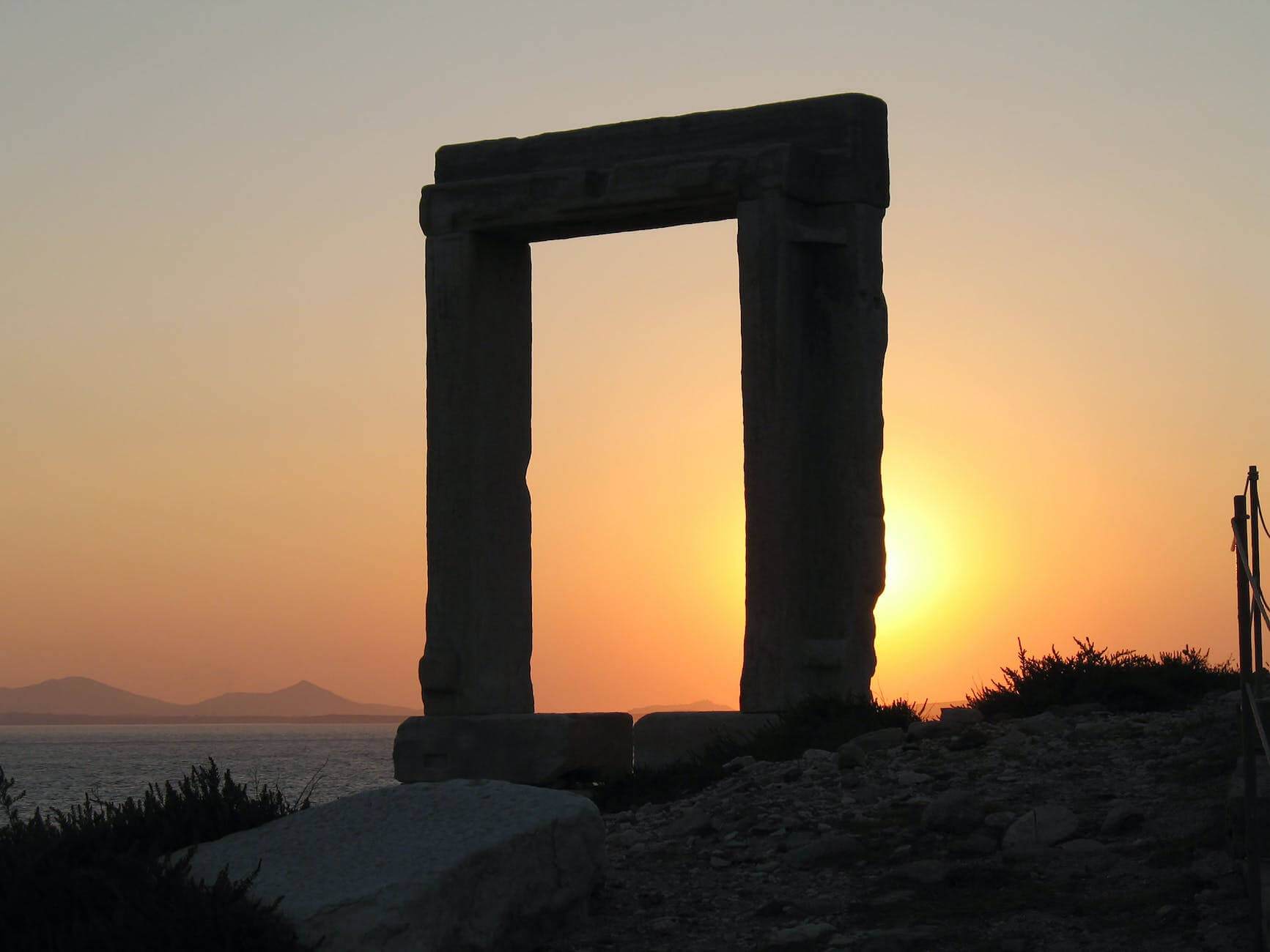 temple of apollo during sunset